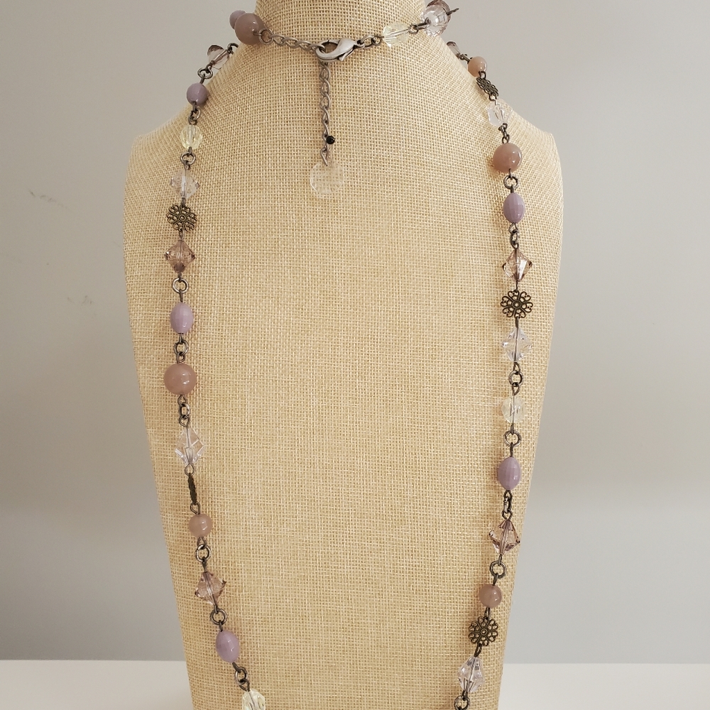 Purple Beaded Necklace